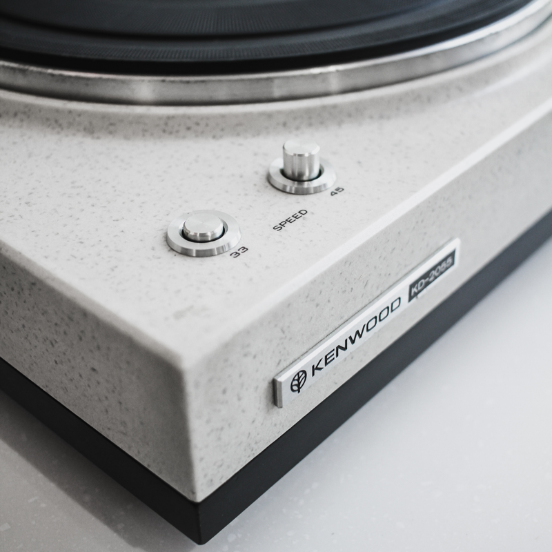 Kenwood KD-2055 Granite Stone Base Belt Drive Turntable | The